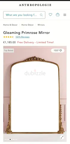 Anthropologie Primerose Large Mirror