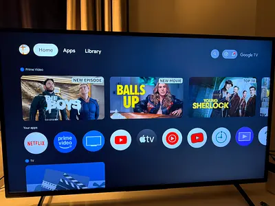 55-inch LED Smart TV in Good Working Condition (Google TV) - Dubai