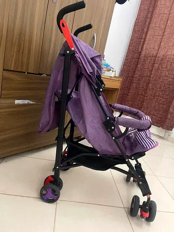 Lightweight Purple  black Umbrella Stroller - Good Condition