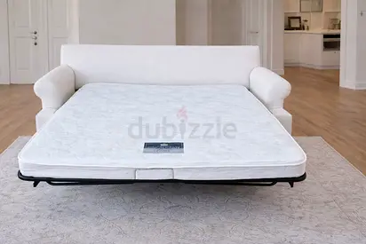 Crate Barral two seater sofa bed with mattress