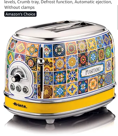 Ariete Positano 2-Slice Ceramic Style Toaster – Good Working Condition