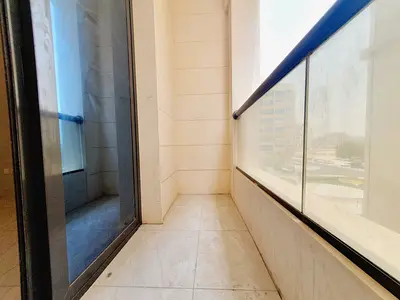 Like brand new 1bhk with balcony and 2 washroom near to emirates road price 39k