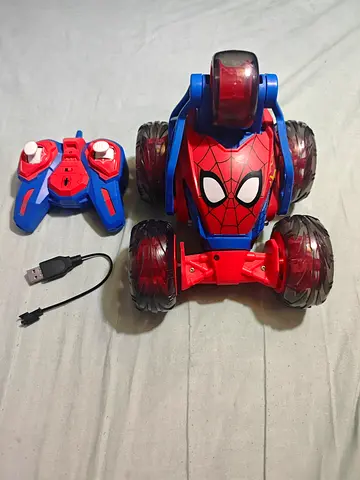 Remote Control Stunt Car - Spider-Man Themed, USB Rechargeable