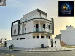 Townhouse for sale in Ajman | Al Helio 2 area | 5 bedrooms, majlis, 2 living rooms, and roof terrace