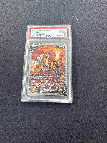 PSA 10 Graded Pokémon TCG entry VMax  Card (Encapsulated)