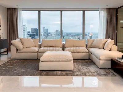 Marina Home Luscious Original Feather Filled Sofa Beige Excellent condition