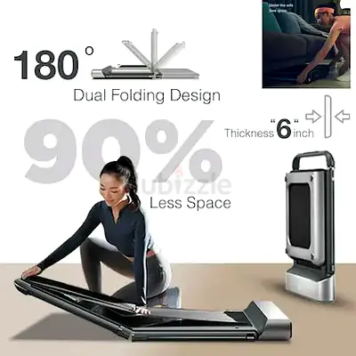 Foldable Home Treadmill — Ultra Slim 180° Folding, Space-Saving Design