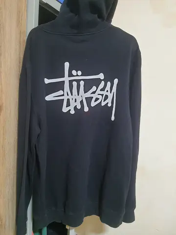 Black Stussy Hoodie - Good Condition, Size M