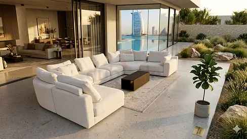 Chattelsmore Olta U Shape Sofa Beige Good condition