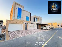 In the Al Bahia area, a luxurious villa with 6 rooms and a rooftop terrace, fully air-conditioned, i