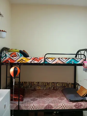 Metal Bunk Bed with mattress - Good Condition