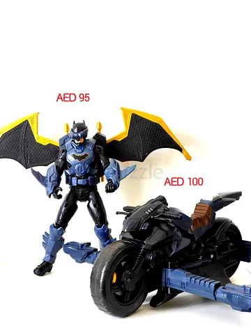 Batman action figure with Batcycle - used, excellent condition