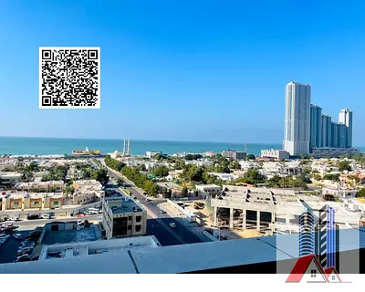 Spacious 1 Bedroom Apartment with Sea View in Ajman One Tower.