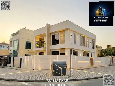 Corner villa on two streets, two floors and a roof, 6 master bedrooms, on Ammar Main Street, freehold ownership for all nationalities