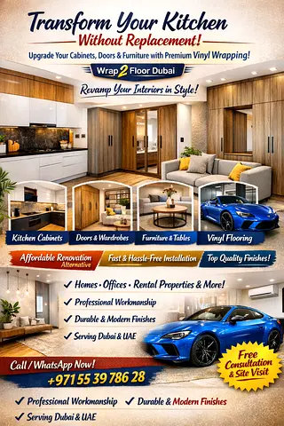 Vinyl Wrapping  Interior Upgrade Services — Kitchen Cabinets, Doors, Furniture