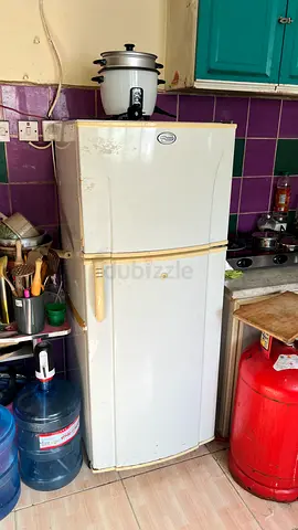 Used double-door refrigerator - working, some cosmetic wear