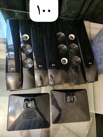 LG Home Theater Speakers and Stands - Set of Front/Surround Speakers (Used)