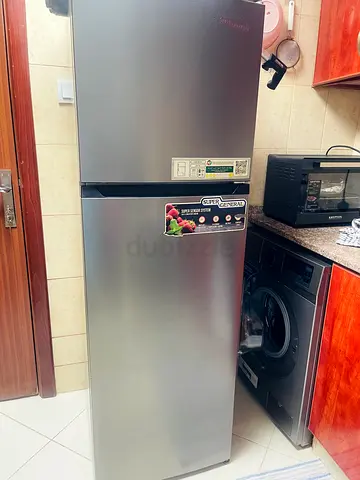 Top Freezer Refrigerator 320L - Silver, Good Condition