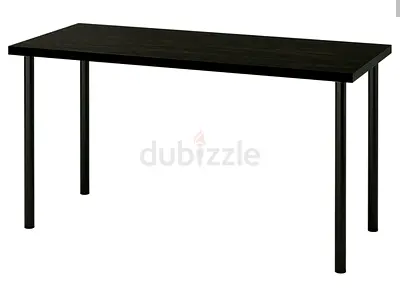 LAGKAPTEN/ADILS desk 140x60 black-brown/black  Article Number: 79417473