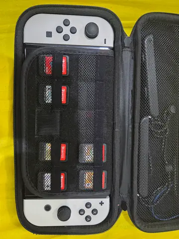 Nintendo Switch OLED with Game Case and Cartridges (Console Only) - Good Condition