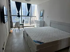 Beautifully Furnished Room with Lake View Balcony Near DMCC Metro Cluster E @AED 4600 all inclusive