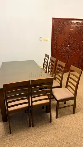 Dinning table with 6 chairs