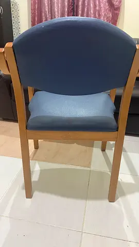 Wooden Frame Upholstered Dining/Office Chair — Good Condition