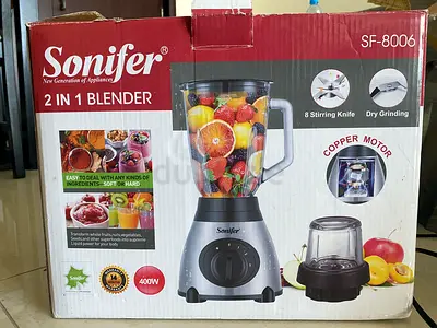 Sonifer SF-8006 2-in-1 Blender with Grinder (400W) - Good Condition