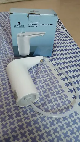 USB Rechargeable Electric Water Pump Dispenser - White