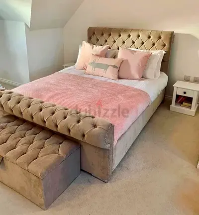 Elegant Modern Design Fully Custom
Made King Size Brand New
Bed,Hydraulic Optional