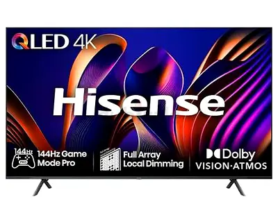 Hisense 55E7NQTUK Pro (144Hz) QLED 4K Smart TV, Dolby Vision-Atmos (Like New)