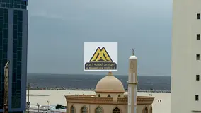 1 Bedroom Apartment for Rent in Al Nakheel 1 Ajman | Second Row Corniche | Sea View | Balcony | Spac