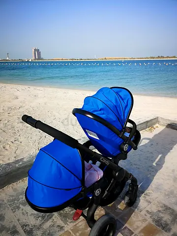 iCandy Peach Double Chrome Pushchair – Beluga Blue – AED 900 (Negotiable)