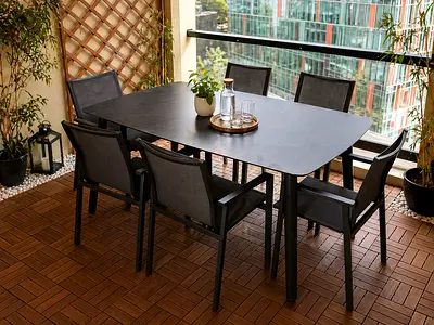 Outdoor Patio Dining Table Set (6 Seater) – Balcony / Garden – Like New