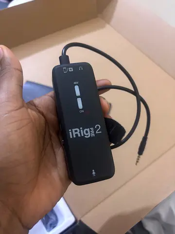 iRig PRE microphone preamp — compact portable mic preamp (used)