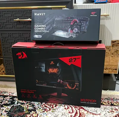 27 Redragon Gaming LED Monitor (GM27X) with Havit Gaming Combo - Brand New in Boxes