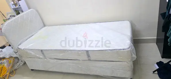 Single bed with mattress and base - good condition,Still wrapped in original packing