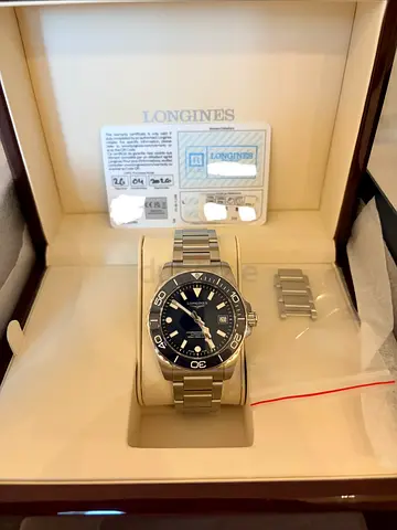 longines HydroConquest Blue Dial new 2026 April .. tissot grandizer 50th anniversary new 2026.