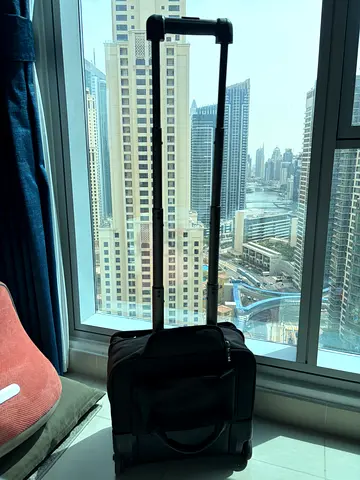 Victorinox Black rolling carry-on trolley bag with dedicated laptop compartment