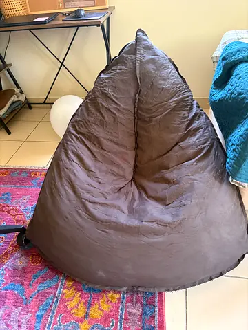 Large dark grey Bean Bag Chair - Comfortable Lounger