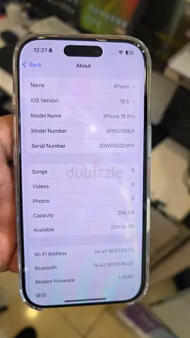 iPhone 16 Pro 256 TRA