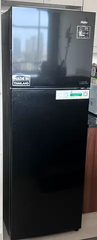 Haier 2-Door Refrigerator - Black, Excellent Condition