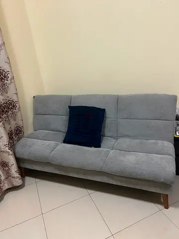 Grey 3-seater sofa cum bed (180 cm) - good condition like new (negotiable for a quick deal)