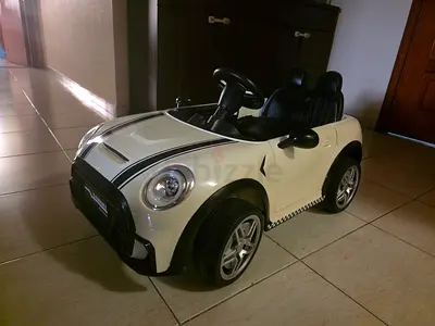 Kids Electric Ride-On Mini Cooper Style Car - White