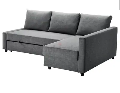 L-shaped Corner Sofa Bed with storage MUST GO immediately- CASH payment only