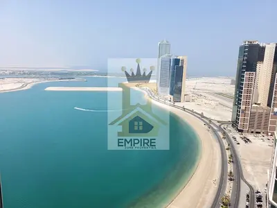 Spacious apartment with full sea view, parking free, full pandemic window, gym, swimming pool, free maintenance, free kids player free very easy. Exit to Dubai Al Mamzar, Sharjah.
