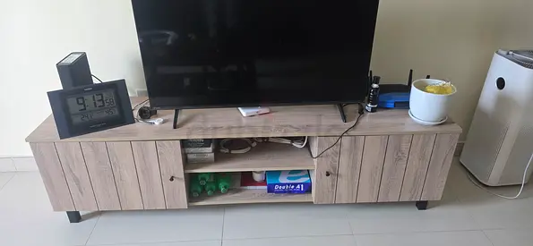 Engineered wooden TV console— brand new Good Working Condition