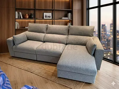 IKEA Esklstuna L Shape Sofa Gray Good condition