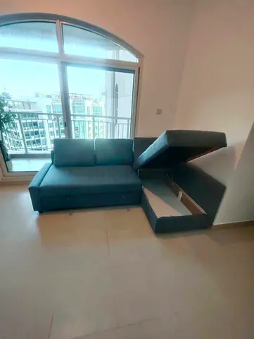 L-shaped Storage Sofa bed Convertible, Good Condition