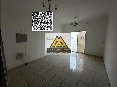 A 1-bedroom apartment with a living room for annual rent in Al Nuaimiya 2 – Ajman, located on King Faisal Street. It features a spacious layout, balco